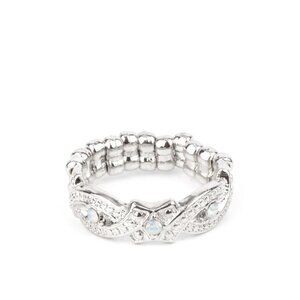 Paparazzi Vintage Elegance White Ring